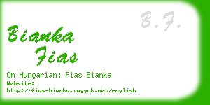 bianka fias business card
